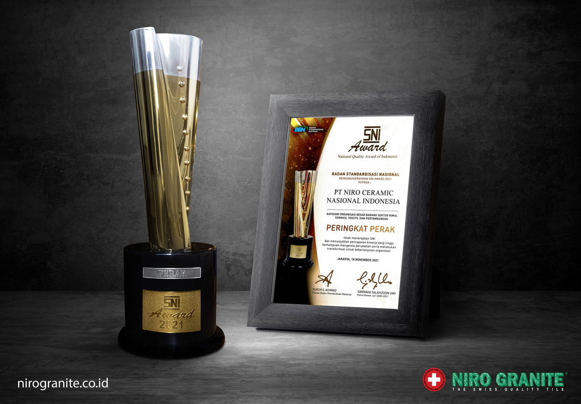 2021年印度尼西亚国家陶瓷协会颁发“SNI银奖”